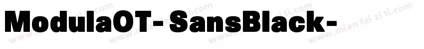 ModulaOT- SansBlack字体转换